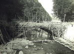 Rebuilding the Sacred Bridge at Nikko after the 1902 flood