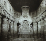 Chaitya interior at Ajanta