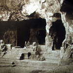 Entrance of cave at Elephanta