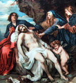 The sadness of Christ's death by Van Dyck