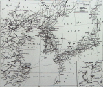 Map of Japanese seas by George Washington Wilson